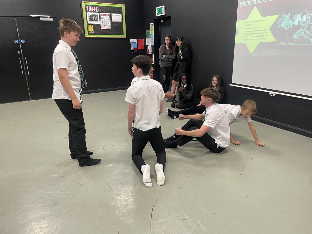 I’ve really enjoyed ‘forum theatre’ improvisations with Y9 this week! This one was a particular highlight in 9LM 😂 <a href="/LuttHigh/">Lutterworth High</a>