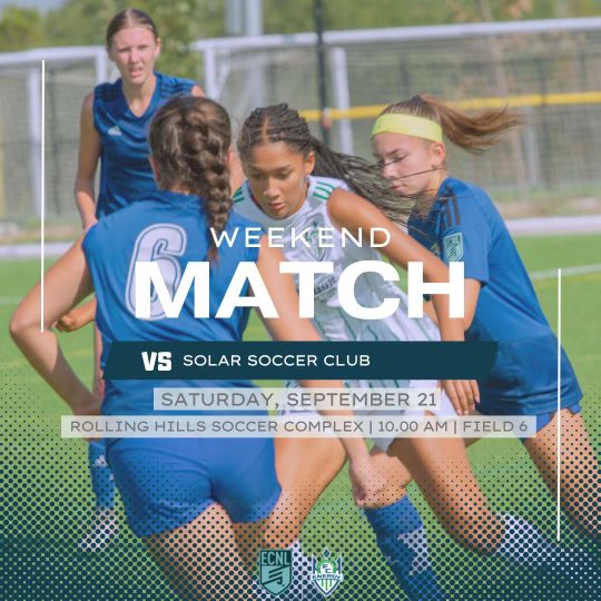 OEFC 07 / 06 Girls ECNL - 2025 - 26 (@oefc07_06gecnl) on Twitter photo Be there tomorrow as we face <a href="/solar07g/">Solar 07/06G ECNL (U19)</a> ! We have 2025s and 2026s looking for that perfect fit!
🗓️ Saturday 9/21
⏰ 10:00 AM
📍Rolling Hills Soccer
Complex
2900 Joe B Rushing Rd.
Ft Worth, TX - Field 6 Be there tomorrow as we face <a href="/solar07g/">Solar 07/06G ECNL (U19)</a> ! We have 2025s and 2026s looking for that perfect fit!
🗓️ Saturday 9/21
⏰ 10:00 AM
📍Rolling Hills Soccer
Complex
2900 Joe B Rushing Rd.
Ft Worth, TX - Field 6