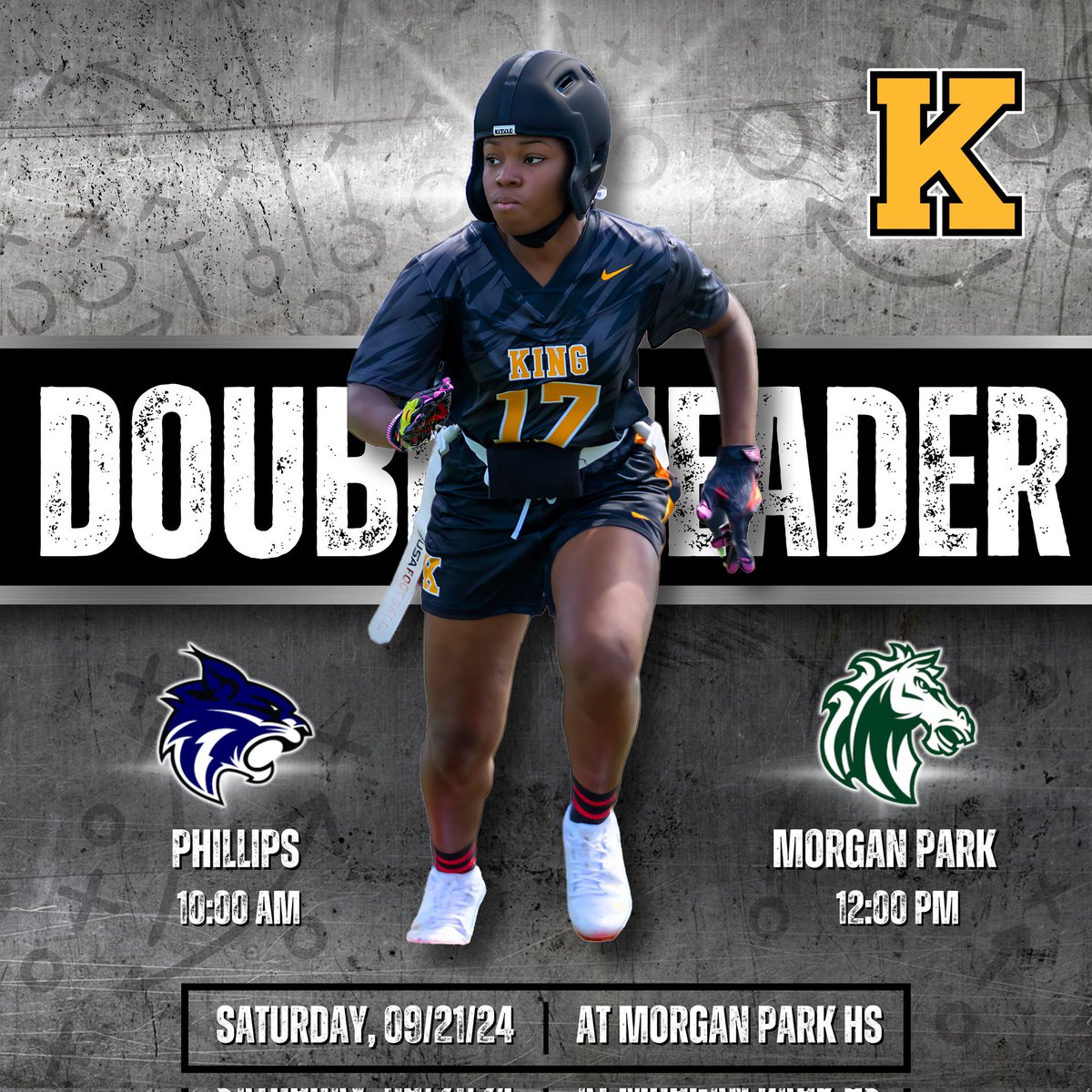 KCP_LadyJaguars's tweet photo. Last two games our first ever IHSA regular season! 
#ballher #girlsplaytoo 

@BearsOutreach @CPLAthletics @Gatorade @IHSA_IL @NFLFLAG @nflplayfootball @nikefootball @Silva321FUTP60 @USAFootball https://t.co/bRTkABE17j