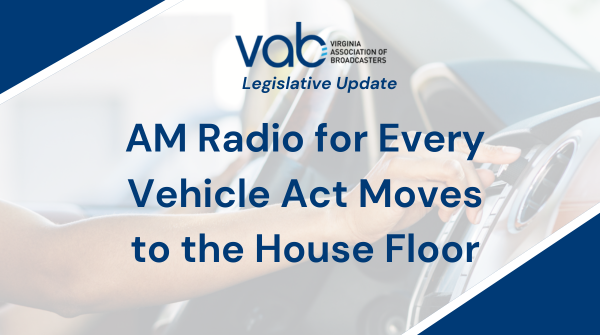 VAB (@vabtweets) on Twitter photo Thank you to <a href="/RepMGriffith/">Morgan Griffith</a> for supporting the AM Radio for Every Vehicle Act in committee! 📻 🚘 Now, the bill moves out of the House Energy and Commerce Committee to the House floor. Another step forward to ensuring AM radio is in all new vehicles. #VAB #BeThereVirginia Thank you to <a href="/RepMGriffith/">Morgan Griffith</a> for supporting the AM Radio for Every Vehicle Act in committee! 📻 🚘 Now, the bill moves out of the House Energy and Commerce Committee to the House floor. Another step forward to ensuring AM radio is in all new vehicles. #VAB #BeThereVirginia