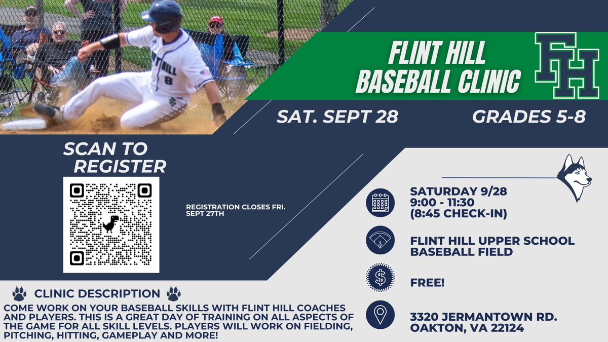 Flint Hill School Baseball tweet media