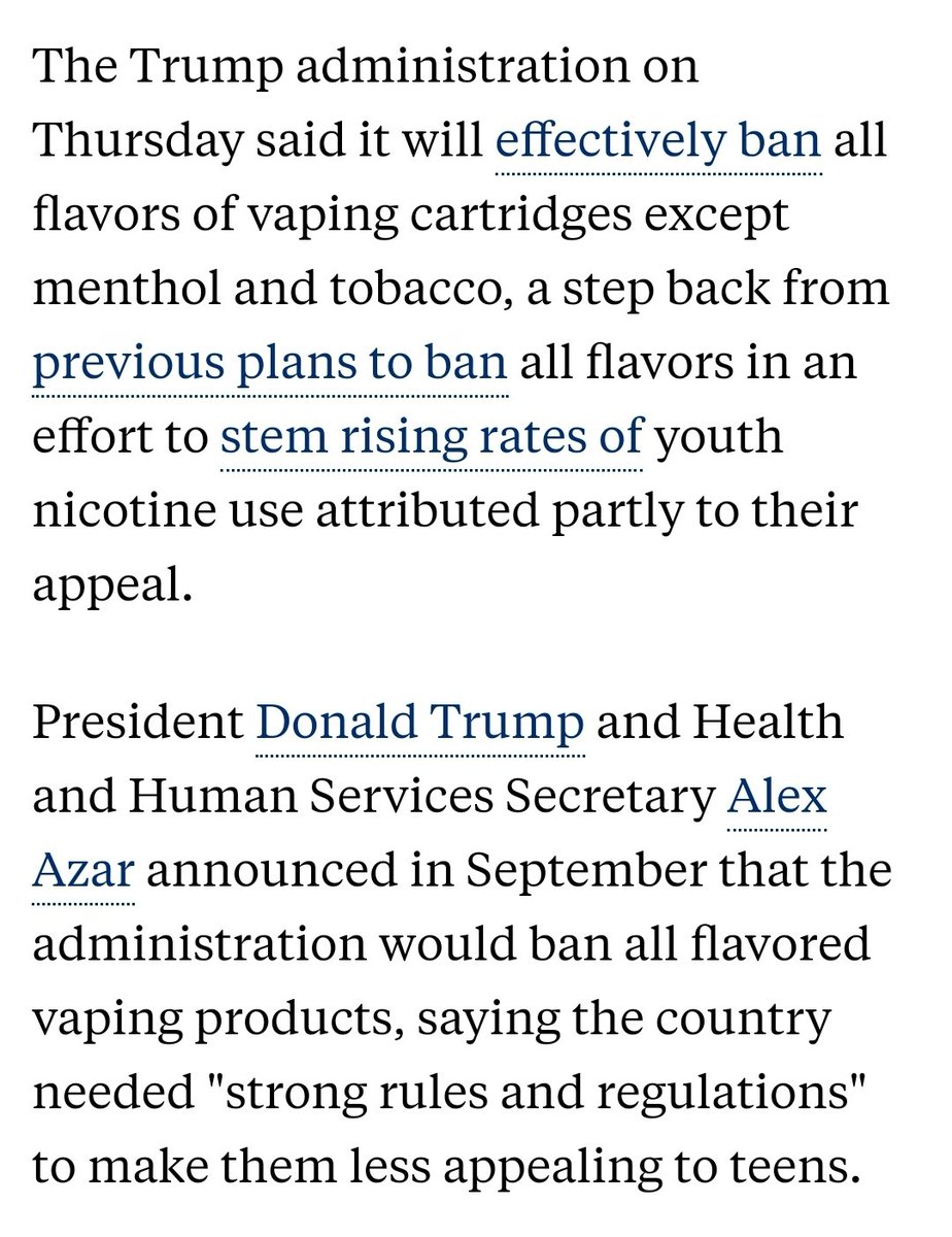trump flavored vapes Trump vows to 'save vaping' main image 1