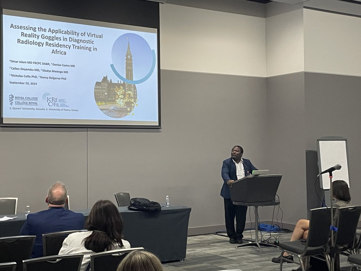 Check out Dr. Cofie presenting on behalf of the team at #ICRE2024.