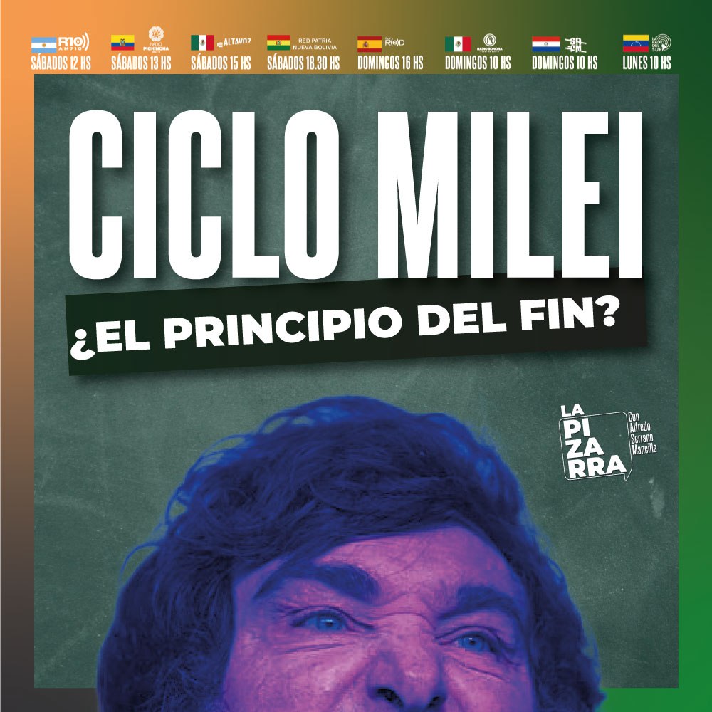 alfreserramanci's tweet photo. Mañana sábado tenemos programón @lapizarraOK 
Charla con @Kicillofok en la que vamos a hablar de todo todo todo todo todo. 
Y daremos una muy mala noticia al Presidente Milei. 
También analizaremos el mensaje del Papa junto a los Movimientos Populares
Y mucho más 🇪🇨🇧🇷🇧🇴🇺🇾!!
Dale play 12h ARG
@Radio10