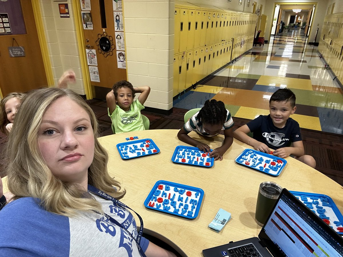 Impromptu teaching during 1st grade WIN Block today! Had so much fun working with these guys on letter sounds and building CVC words! <a href="/Hamilton_HLE/">Highland Elementary</a> <a href="/RyanBrittonEdu/">Ryan Britton</a> <a href="/MrsWagonfield/">Megan Wagonfield</a>