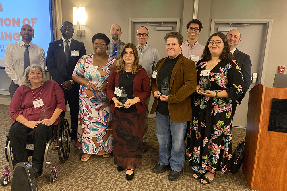 CEASSBU's tweet image. CELT Awards for teaching:

Ahmad Esmaili, Excellence in Teaching an Online Course. 

Kevin McDonnell, Provost’s Outstanding Lecturer Award. 

Matthew Reuter, Excellence in Teaching Innovation Award. 

Be a great professor. 

#computerscience #appliedmath  #teaching #stonybrooku