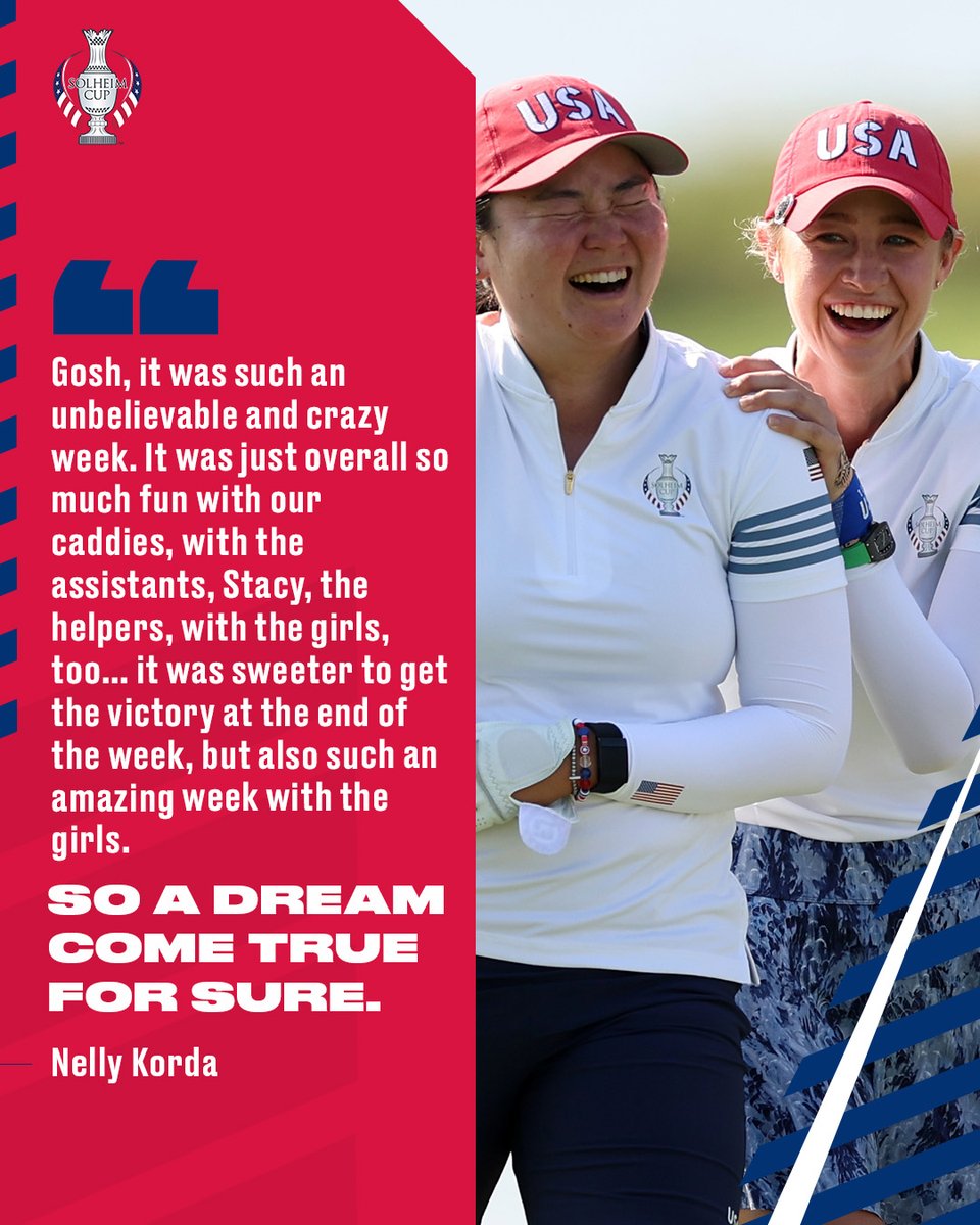 LPGA (@lpga) on Twitter photo We're still dreaming about last week too ๐
<a href="/SolheimCupUSA/">Solheim Cup U.S. Team ๐บ๐ธ</a> | <a href="/TheSolheimCup/">The Solheim Cup</a> | <a href="/NellyKorda/">Nelly Korda</a> We're still dreaming about last week too ๐
<a href="/SolheimCupUSA/">Solheim Cup U.S. Team ๐บ๐ธ</a> | <a href="/TheSolheimCup/">The Solheim Cup</a> | <a href="/NellyKorda/">Nelly Korda</a>