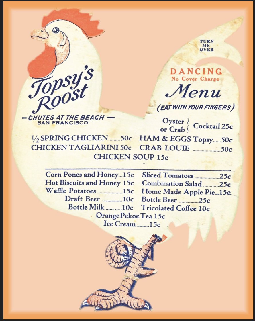 Today's inspo → menus of yore ✨