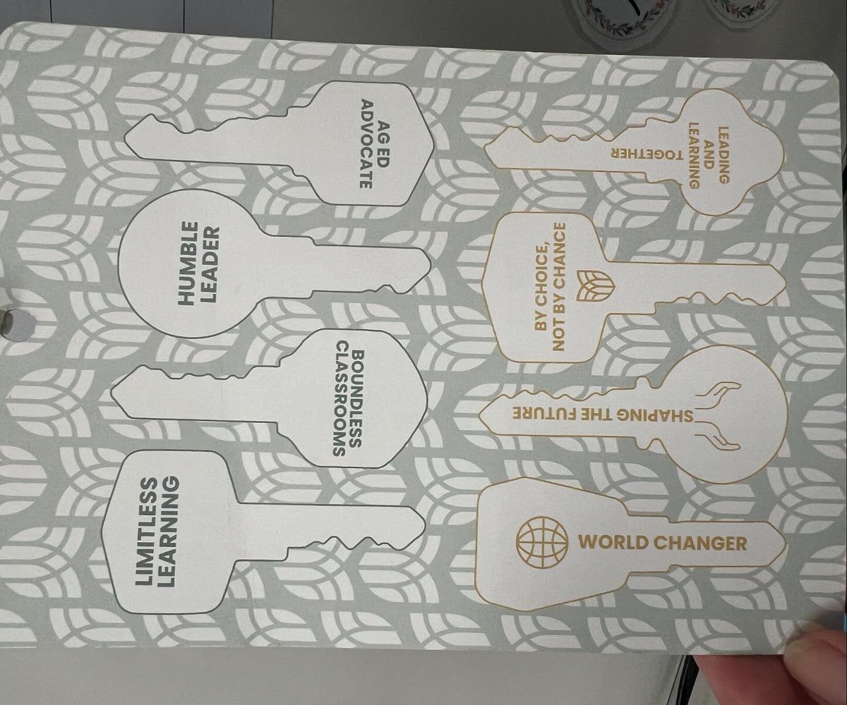 In our #NBAFNR and #NBAg8 classes, we had a challenge to earn a certain number of keys but how we earned them and what keys we aimed for were by student choice. The <a href="/NAAE/">National Association of Agricultural Educators</a> #TeachAg Day lesson in a box provided the resources needed
