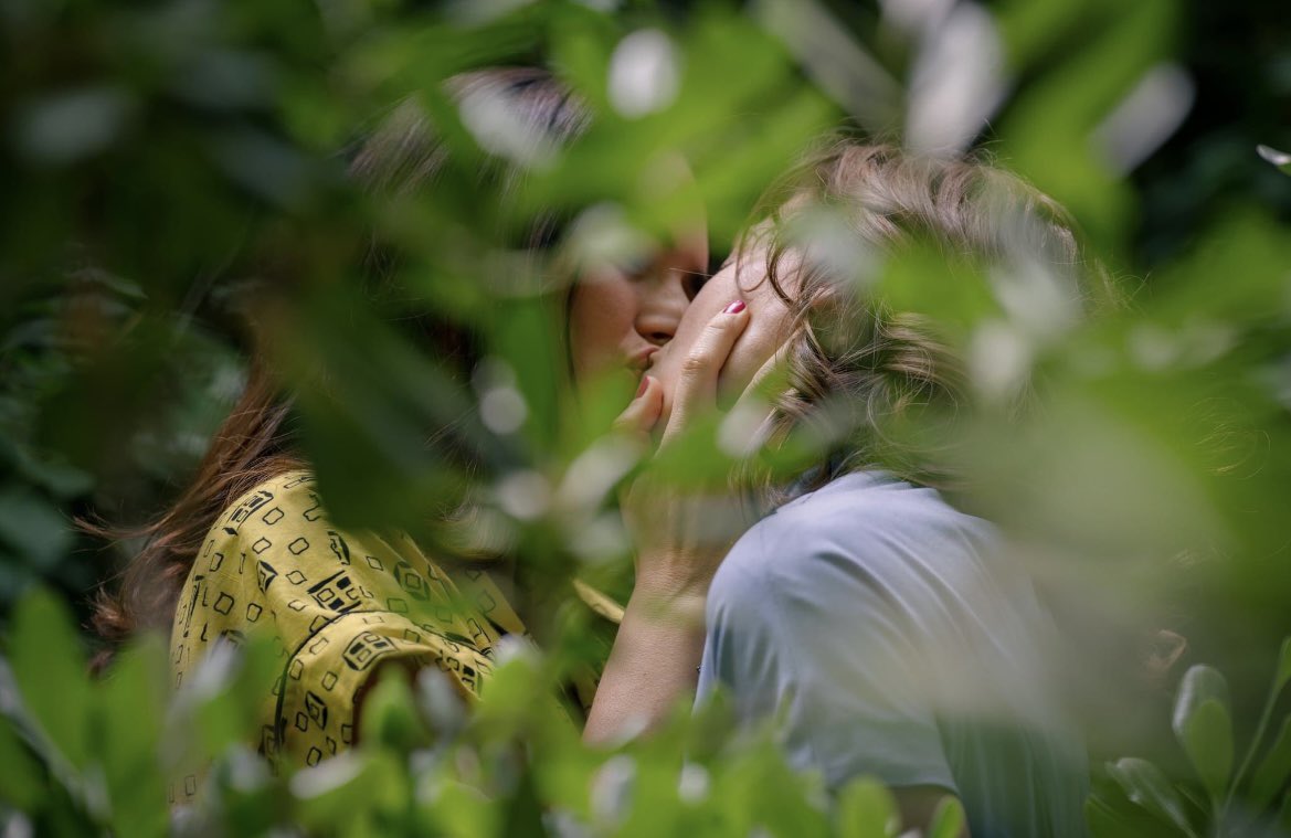 Two Women Kissing in Nature, b. 1958, by a private investigator. #Mafin