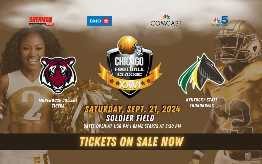 SoldierField's tweet image. ❗ Know Before You Go ❗

The #ChicagoFootballClassic returns this Saturday featuring @Morehouse  vs. @KyStateU

Helpful info for fans attending the game at Soldier Field:

🚪 OPENING TIMES
Parking Lots Open at 11:30AM
Gates Open at 1:30PM
Kickoff at 3:30PM