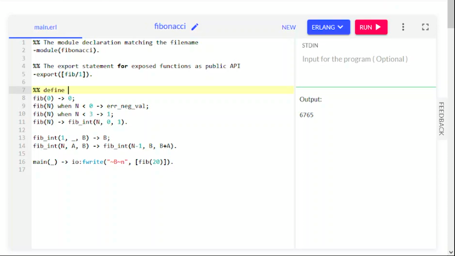 xgeorgio_gr's tweet image. #Coding_Fridays : Fibonacci numbers calculation in Erlang 
See the full video in the Youtube central channel -- youtube.com/@apneacoding 
Source code available at the Github repository (see channel info).
#coding #erlang #terminal #console #declarative #functional