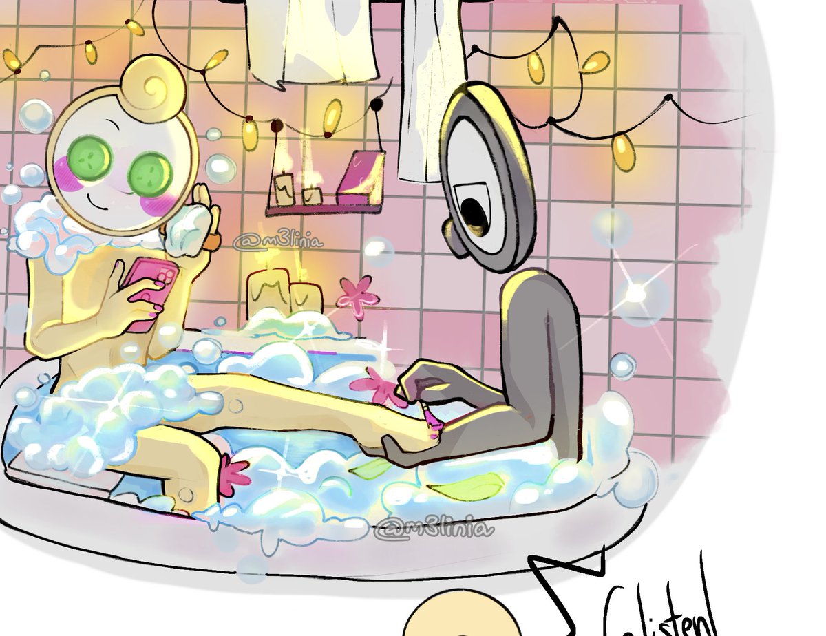 m3linia's tweet photo. #dandysworld 

magniglam cute spa.

Today marks the second month of me not playing roblox lol https://t.co/4CD869cHa3
