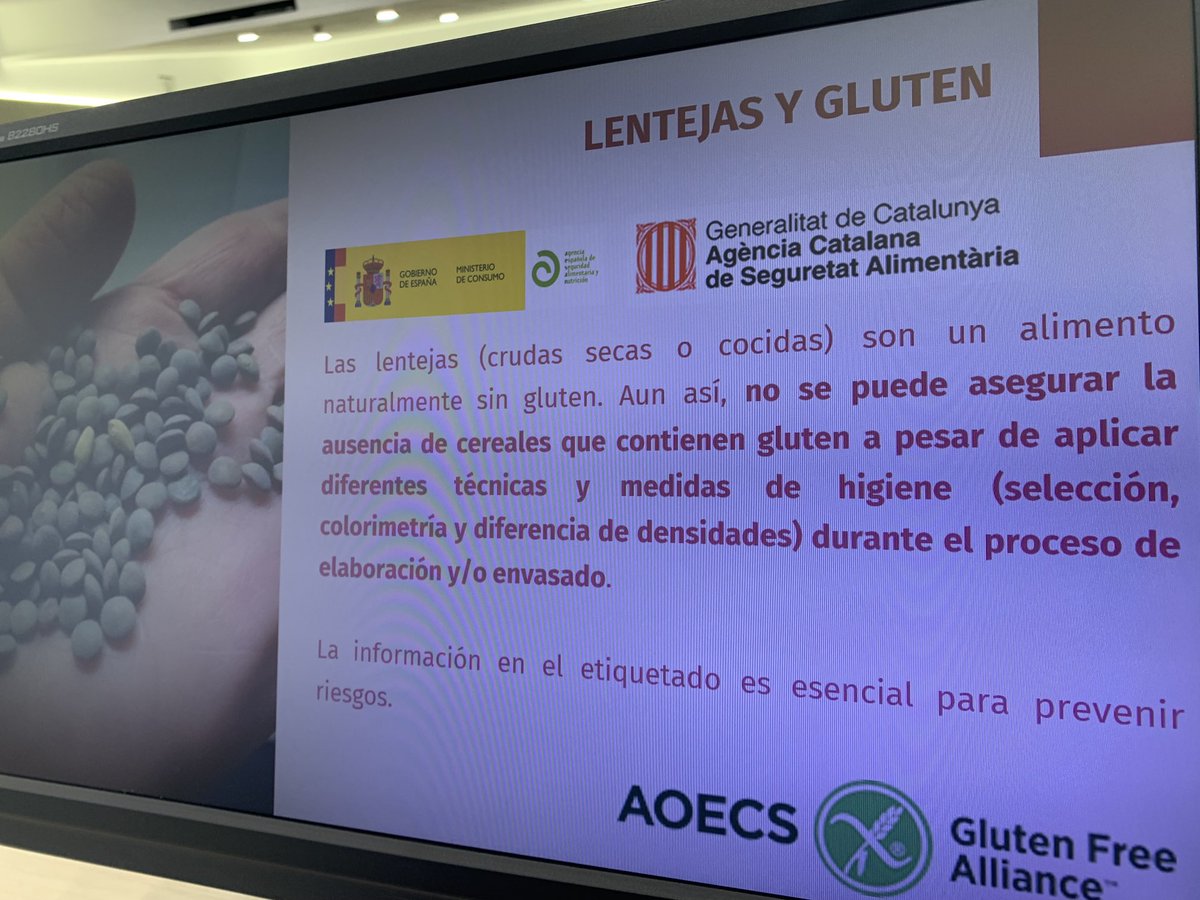 LuisMGallego's tweet photo. Presencia de #Gluten en #Lentejas
Es posible ??????
Ayer en #JornadasAnaliza
Universidad #Barcelona #Campus de #Alimentacion de #Toribera
#JornadasAnaliza
GRUPO ANALIZA CALIDAD https://t.co/atGHoXE0hX
