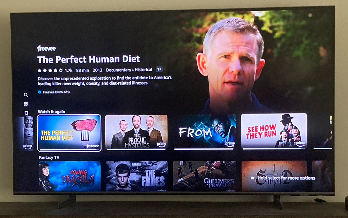 CJHUNTREPORTS's tweet image. Fun News - turned on the TV for lcl news and my doc "The Perfect Human Diet" popped up #AmazonFreeve! @Mark_Sisson gave it a great review See @robbwolf @DrEades @LorenCordain @MPI_EVA_Leipzig digsite @DrSebring &amp;amp; more amzn.to/3XA0UGh @GravitsVenturs #Carnivore @_elleruss