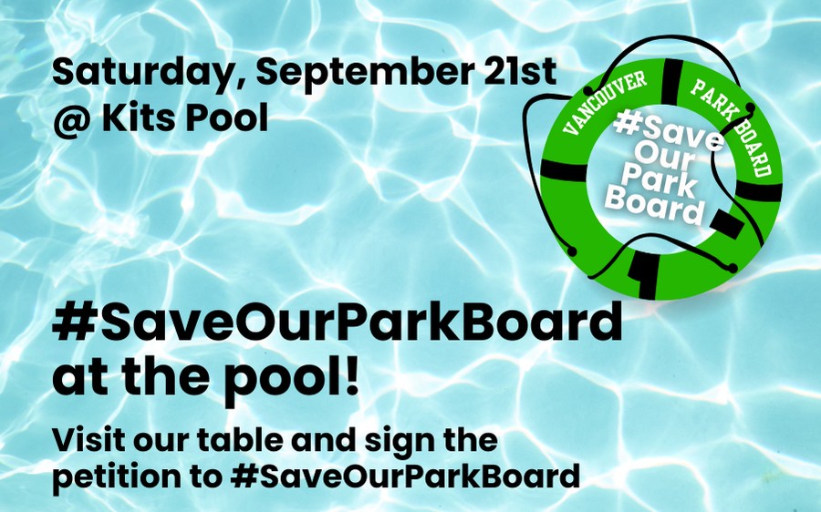 #saveourparkboard will be at Kits Pool tomorrow! You can also take action online at saveourparkboard.ca