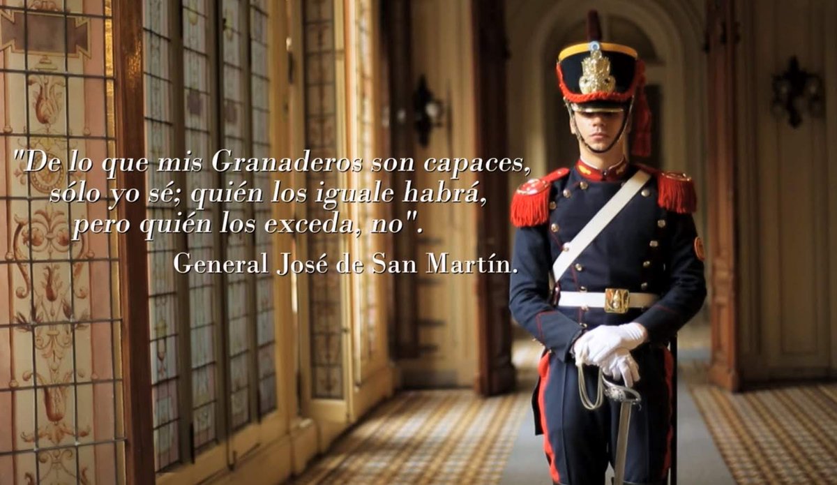 Granaderos creación del General San Martín y orgullo del pueblo argentino🇦🇷
Los actuales #Soldados de ese regimiento nos recuerdan cada día el llamado a la gloria que tenemos colectivamente como pueblo.