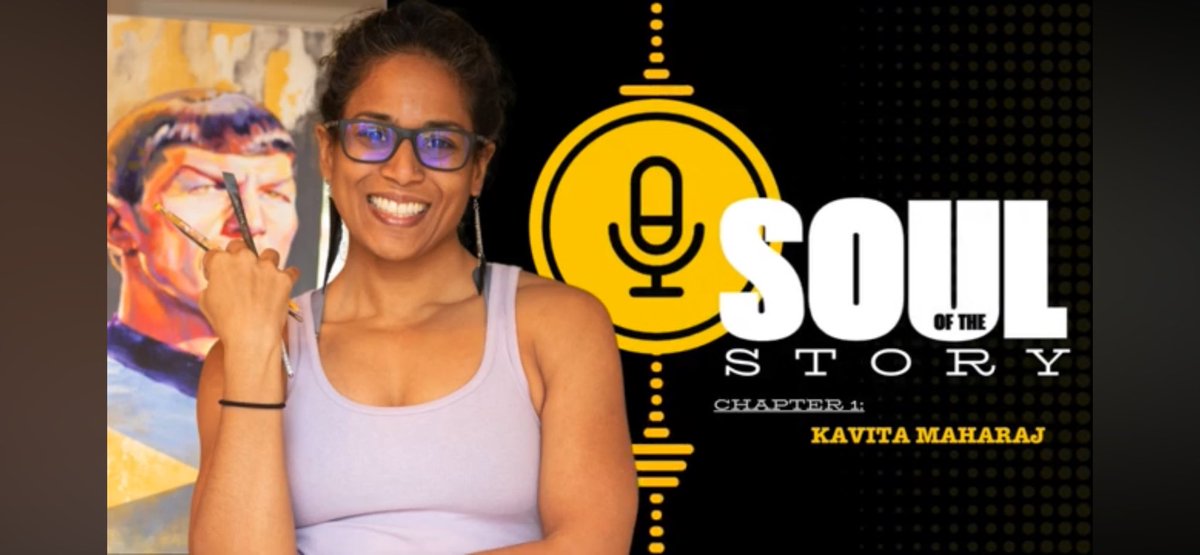 SouloftheSTORYpod (@soulofstorypod) on Twitter photo Excited to announce Book One, Chapter One of <a href="/SoulofSTORYpod/">SouloftheSTORYpod</a>
airs on 9/25, featuring my first guest, the incredible painter Kavita Maharaj from <a href="/RetrospectStud1/">Retrospect Studios</a>!
Join us at the <a href="/SyfySistas/">SyFy Sistas™️🔜 Trek Talks 2025</a> YouTube channel on 9/25 at 9:30pm EST and be part of the #story!
#podcast #storytelling Excited to announce Book One, Chapter One of <a href="/SoulofSTORYpod/">SouloftheSTORYpod</a>
airs on 9/25, featuring my first guest, the incredible painter Kavita Maharaj from <a href="/RetrospectStud1/">Retrospect Studios</a>!
Join us at the <a href="/SyfySistas/">SyFy Sistas™️🔜 Trek Talks 2025</a> YouTube channel on 9/25 at 9:30pm EST and be part of the #story!
#podcast #storytelling