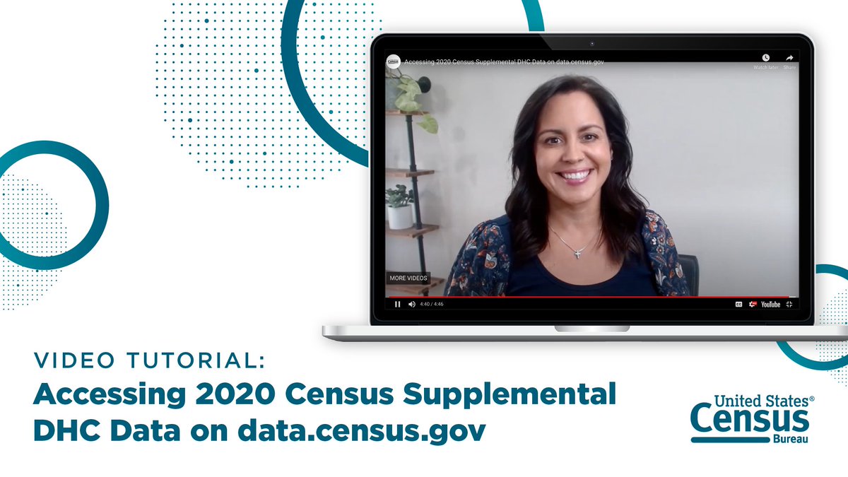 uscensusbureau's tweet image. Get step-by-step instructions on how to access data tables from the newly released #2020Census Supplemental Demographic and Housing Characteristics File.

▶️census.gov/library/video/…

#ExploreCensusData