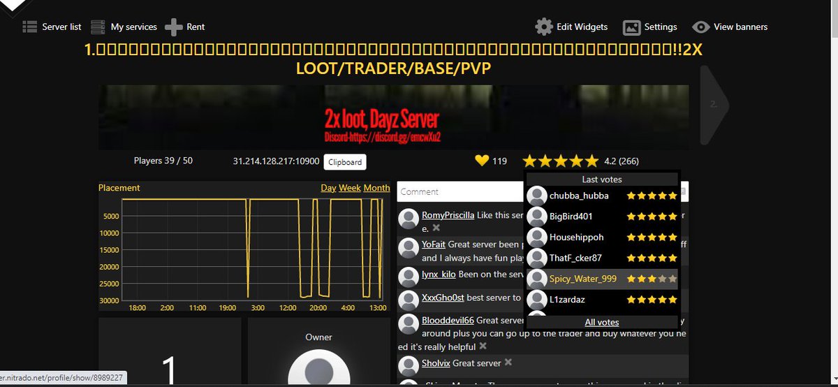 👉👉👉👉For the !!2x servers We will be expanding once again!! Opening up the PC server soon, And opening up the PVP server that people have been asking for. And we are going to take the server Back to #1  Be on the look out for the new servers!! #nitrado #DayZ 👈👈👈👈