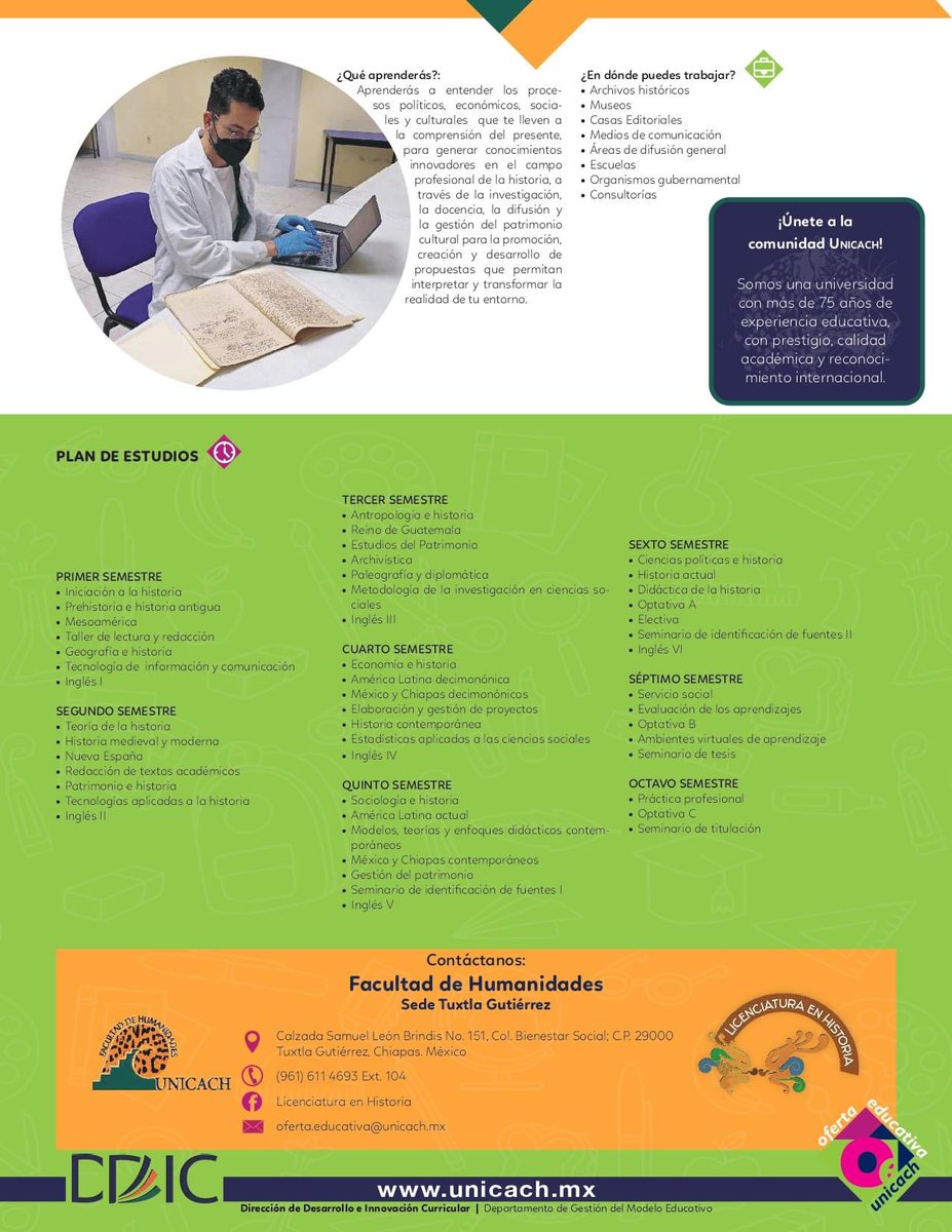 OfertaEducativaUNICACH (@ofertaunicach) on Twitter photo 