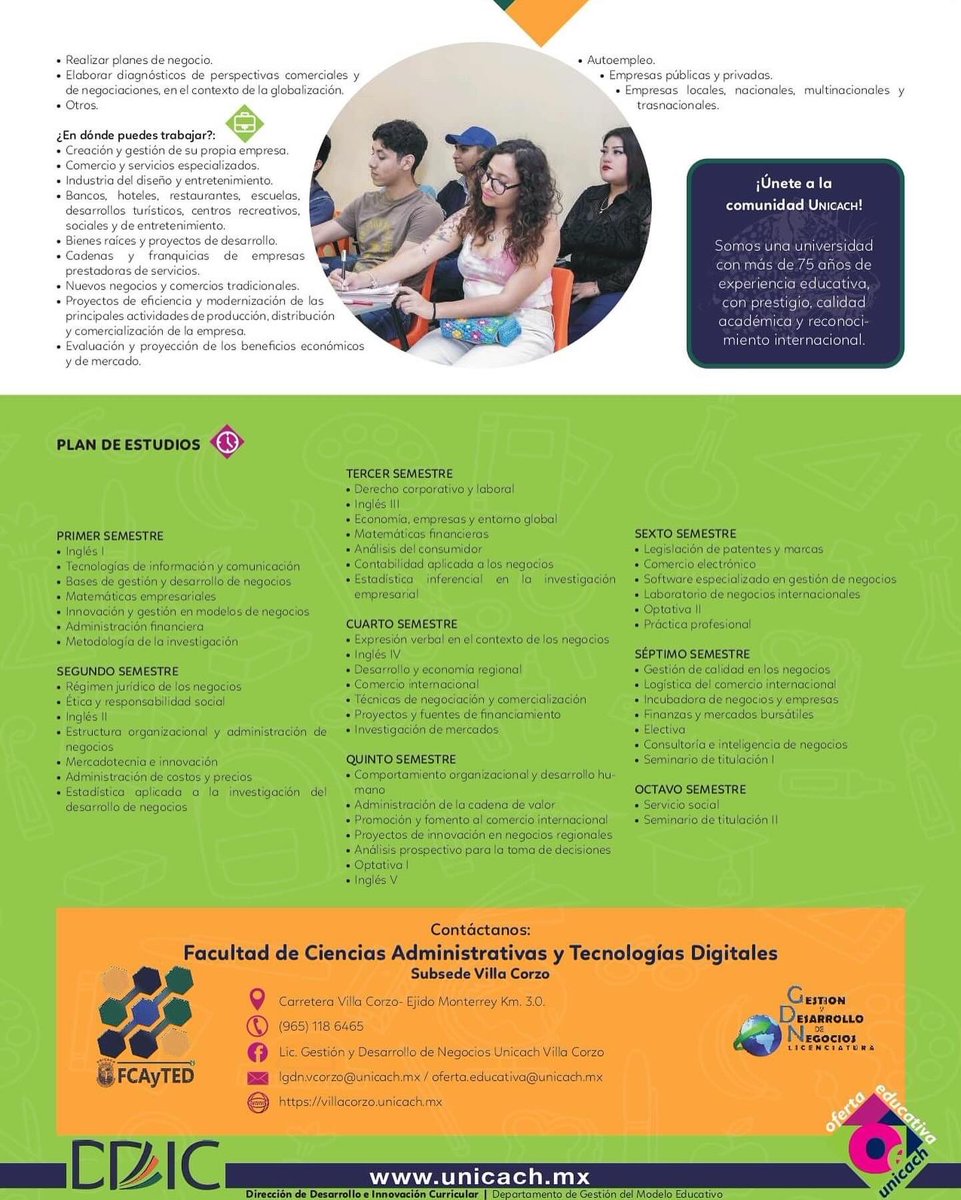 OfertaEducativaUNICACH (@ofertaunicach) on Twitter photo 