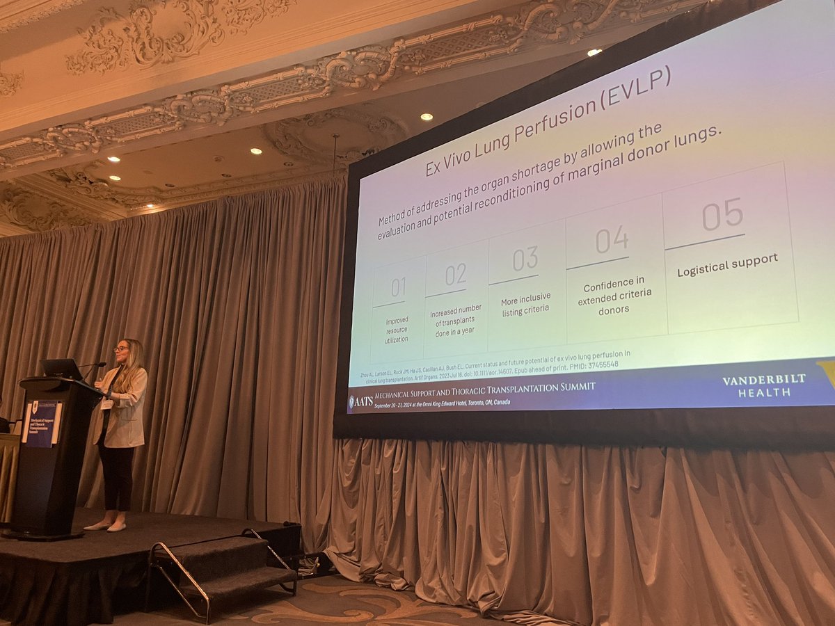 AATS (@aatshq) on Twitter photo “We all know we need more lung donors.” - <a href="/CDemarest_MDPhD/">Caitlin Demarest MD PhD</a>, introducing her talk on her experience using EVLP with Lung Bioengineering at @VUMCTransplant. “We all know we need more lung donors.” - <a href="/CDemarest_MDPhD/">Caitlin Demarest MD PhD</a>, introducing her talk on her experience using EVLP with Lung Bioengineering at @VUMCTransplant.