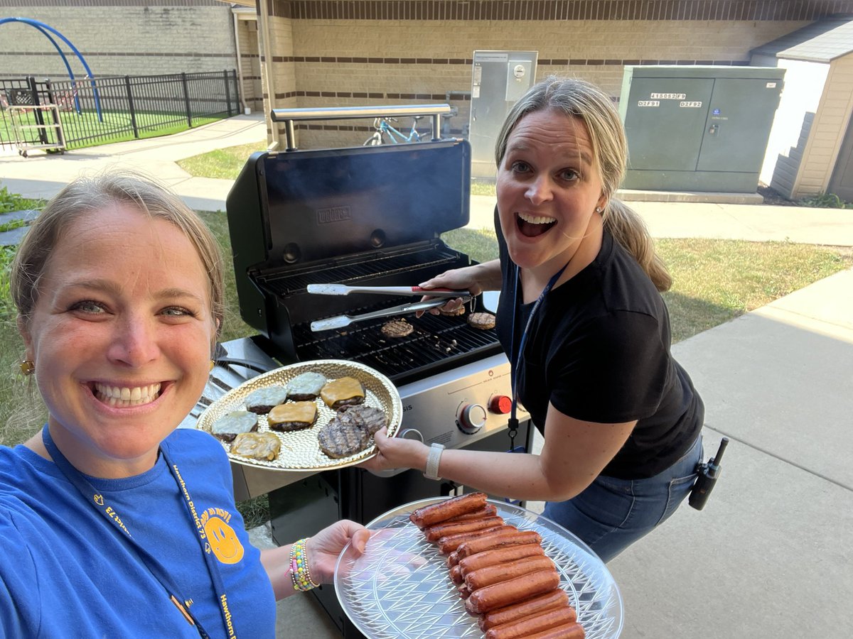 Our staff knocks it out of the park everyday so we celebrated with a staff cookout! #BetterTogether <a href="/HappyatHSYL/">Hawthorn School for Young Learners</a>