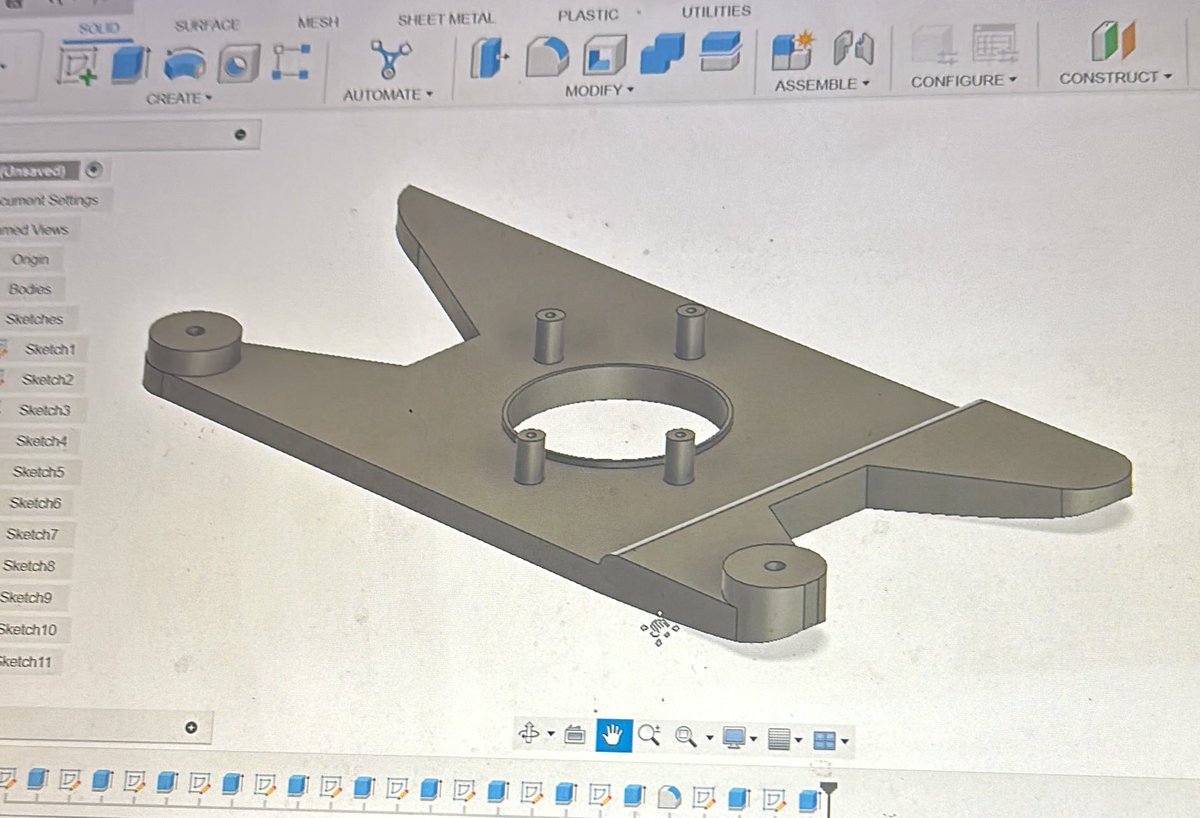 My weekend project: draw up and 3D print a new motorhome wing mirror bracket in the hope of saving my parents some £’s. Developing my Autodesk Fusion skills and testing my accuracy of measuring up complex shapes. Now wishing I had a 3D scanner. Half way through…