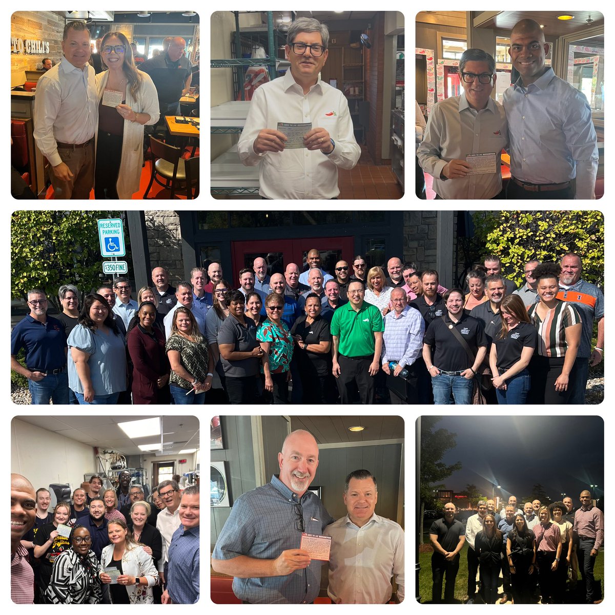 Such a great way to close the week with Kevin and David spending time with our Chicagoland Chili’s Team!  Chicagoland is living our Purpose and Guest Obsessed! #F.A.S.T <a href="/kdhochman/">Kevin Hochman</a> <a href="/dougcomings/">doug comings</a> <a href="/ckouzmanoff1/">Courtney Kouzmanoff</a> <a href="/Kim_Mohr1/">Kim Mohr</a> <a href="/MarkArm1958/">Mark Armstrong</a> <a href="/GumpMike/">Mike Gump</a> <a href="/swh7668/">Scott Hermann</a> <a href="/LynAj4/">Lyn Jones</a> <a href="/train3rgirl/">Kimberly Harding</a>