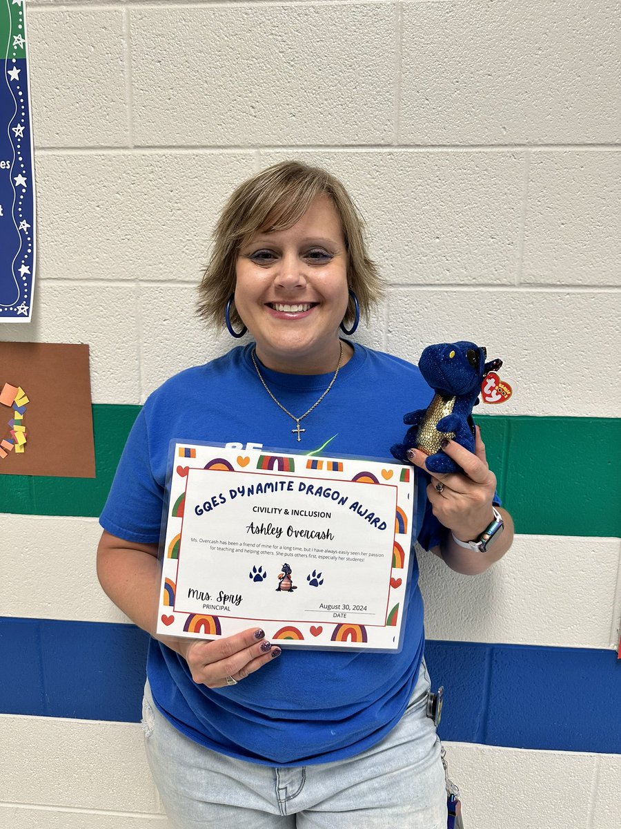 Hey Dragons! Happy Friday! Check out these DYNAMITE DRAGONS who have been caught ROARing for their excellent work and dedication to GQES! Join me in congratulating these amazing Dragons! #DragonsROAR 💙💚🐉