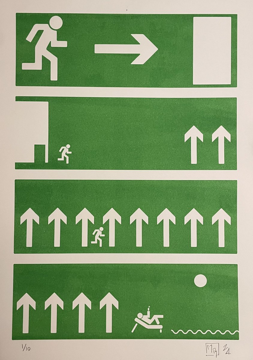 EXIT, risotryck, upplaga 10 stycken!