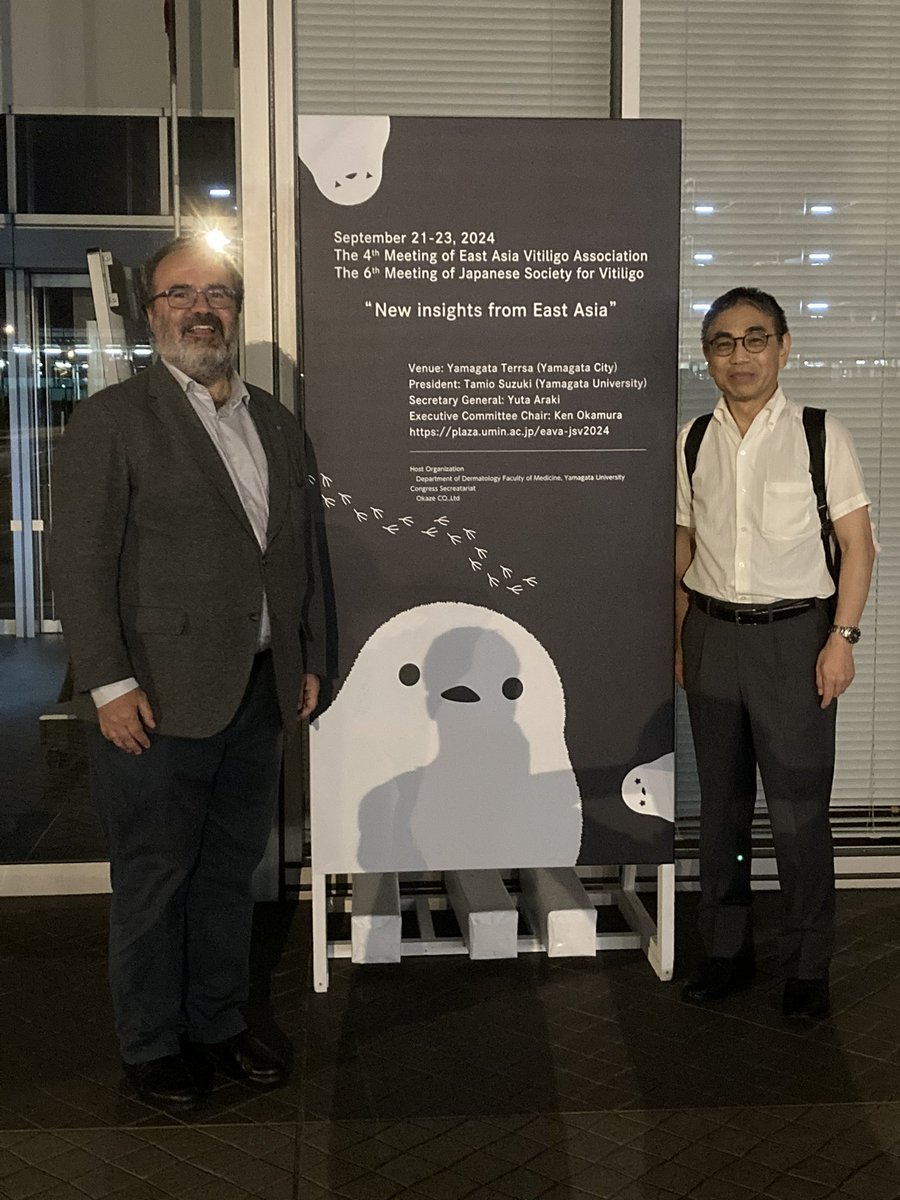Greetings from Yamagata (North of Japan) where I have been invited by Prof. Tamio Suzuki to discuss our latest results on #albinism a rare genetic condition and hypopigmentation disorder in this meeting on #vitiligo an autoimmune trait resulting into partial loss of body pigment.