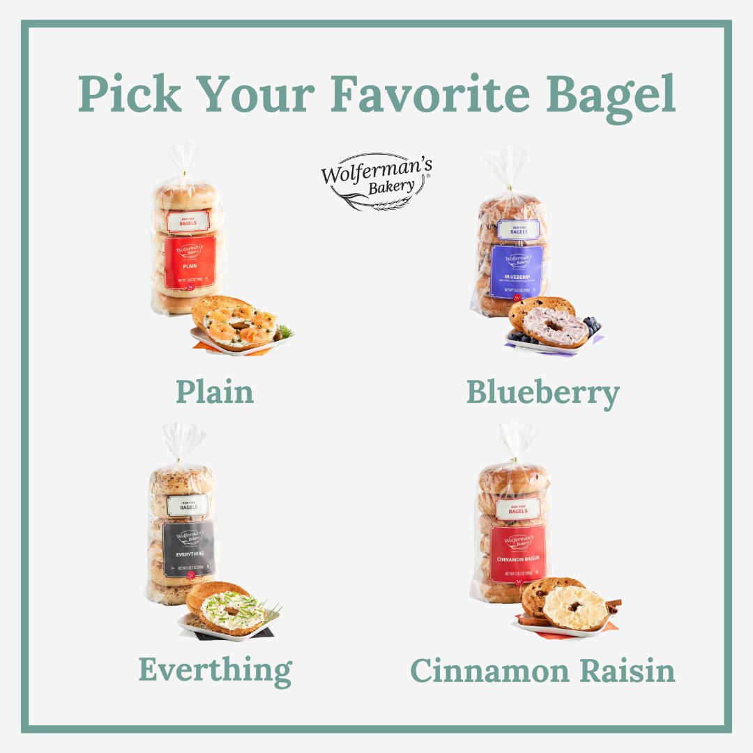Our bagel flavors are all winners, but which one are you picking? 🥯