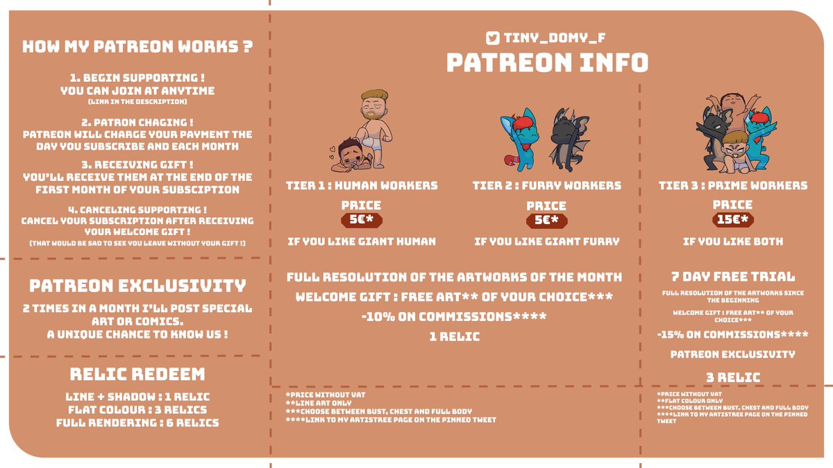 Tiny_Domy_F's tweet photo. To anyone who would like to join my Patreon. Here's everything you need to know about it ! And I'll be more than happy to welcome you there !

https://t.co/t9CxtBXmUX https://t.co/uLNG883W6R