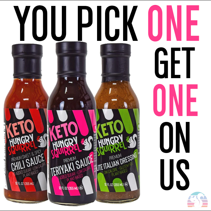 Spice up September exclusively at HungrySquirrel.com with our "Saucy September" bash! Dive into our Buy One, Get One Free deal to transform your keto journey. Grab your fave sauces, use code "SAUCY" at checkout, and let the flavor fiesta begin. Hurry, the fun ends Sept 30th!