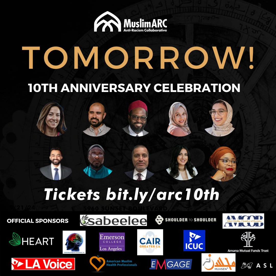 It all goes down tomorrow! A spectacular symposium celebrating our 10th year. If you're in SoCal, get your ticket! bit.ly/arc10th #arc10th