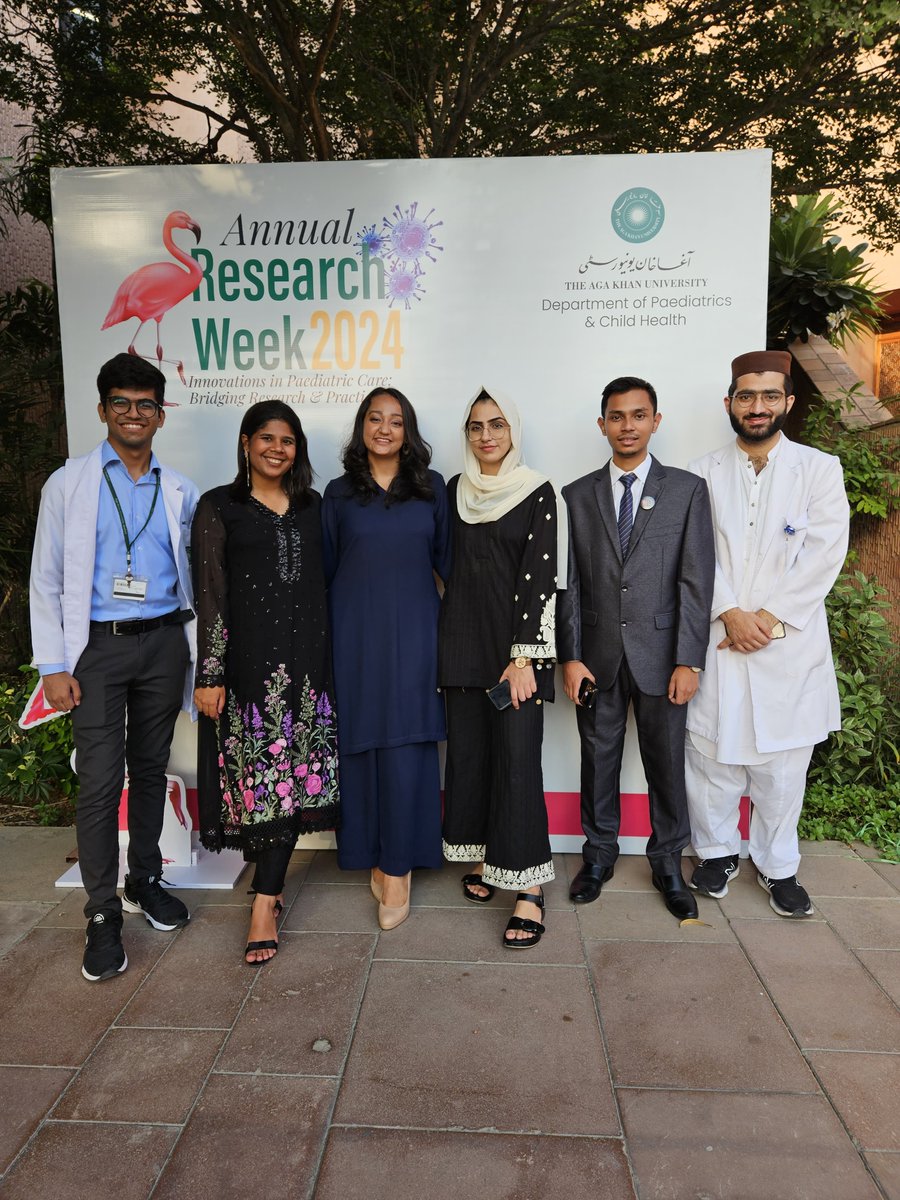 Super proud of my team <a href="/PFL_aku/">Pediatrics for Life</a> as we come to the final day of the Paediatrics Annual Research Week 2024! PFL is a paediatrics student interest group that gets to work closely with <a href="/AKUPaediatrics/">AKU Paediatrics</a> and we're so glad the department keeps us involved!