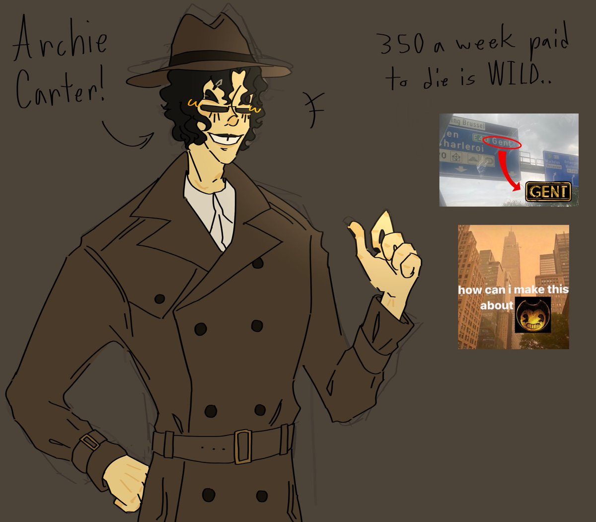 dotnawnsense's tweet image. book so good im reading it for a second time .. so I had to draw Archie of course ! #bendy #BENDYFTB #fadetoblack