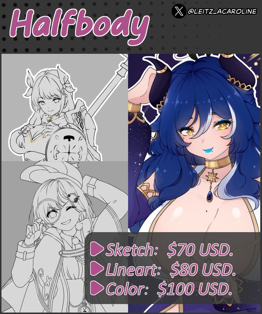 Leitz_ACaroline's tweet photo. Commissions Open! I'm ready to work! 💜 DM me if you're interested. Only 2 Slots. Read the tweet below for more details. (1/2) https://t.co/Un4KP6TmE3