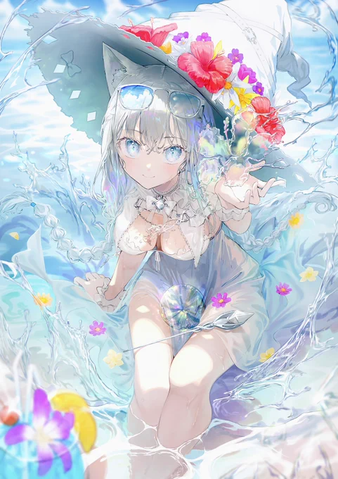 #見た人も無言で銀髪or白髪をあげる 