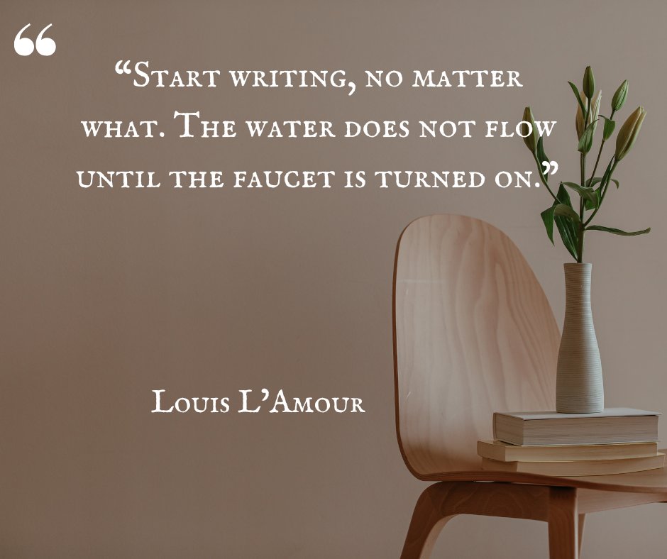 ainamercy06's tweet photo. Action is key to creativity. Just as water flows when the faucet is turned on, your writing comes alive when you start. Don’t wait for inspiration—begin writing, and the ideas will follow.

#WritingInspiration #AmWriting #CreativeProcess #AuthorLife #Motivation #StartWriting https://t.co/WjFYu6ZpJY