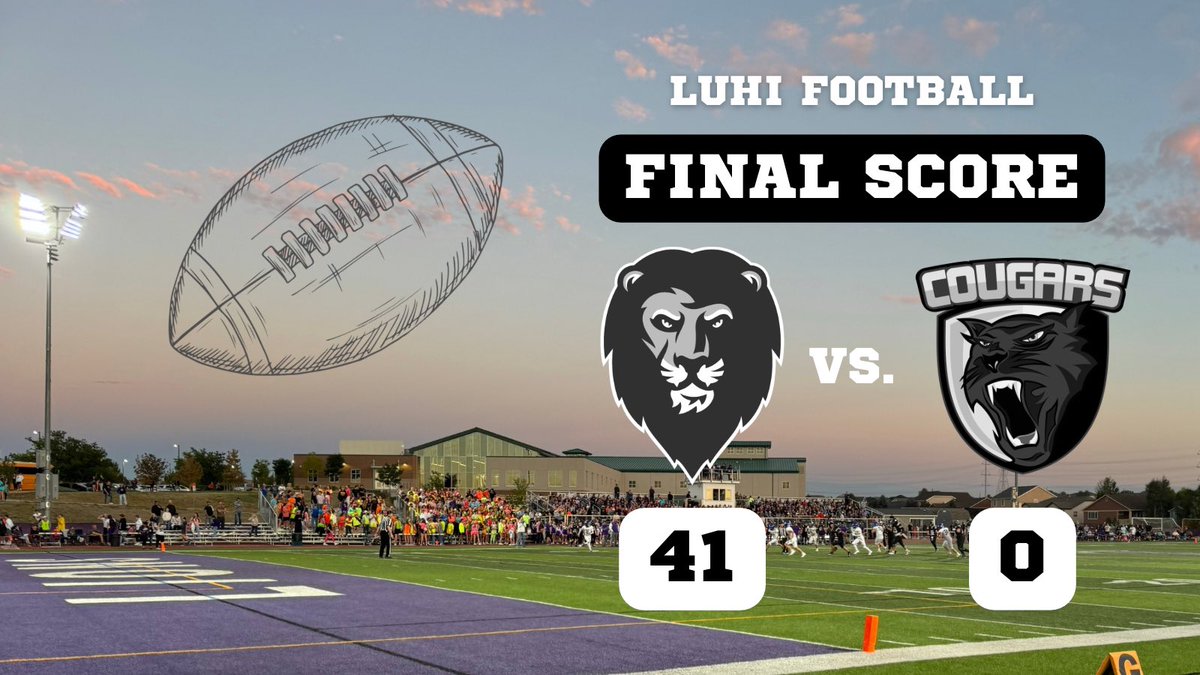 It was a picture perfect night for a LuHi Lion W! 🏈￼