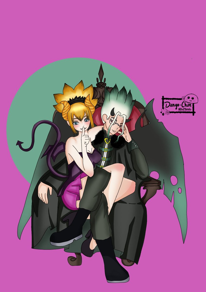 Dangochan16's tweet photo. Kohaku sucubo y Senkū demonio un poco tarde pero con amorss
#senhaku #senkoha #kohaku #senku #senkuishigami 
#senhaku #senkoha #kohasen #dcst #DrSTONE #senku #senkuishigami #kohaku #senkuykohaku #千コハ https://t.co/Zqa5onMgRQ