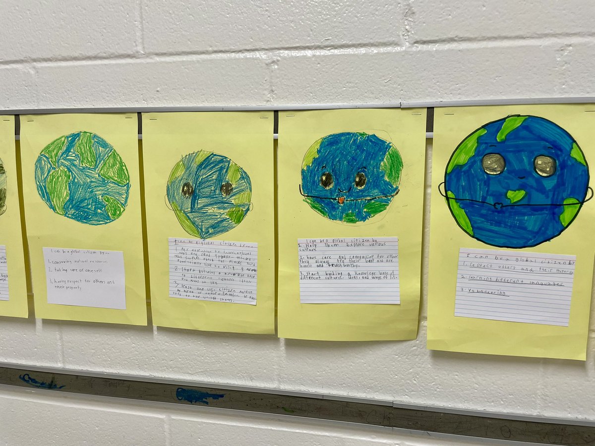 We spent some time today researching how to be global citizens. We viewed videos, completed a directed drawing and researched multiple ways we could contribute to positively impact the human race. <a href="/ParticipateLrng/">Participate Learning</a> #GlobalLeaders #UnitingOurWorld 🐝🌏💙