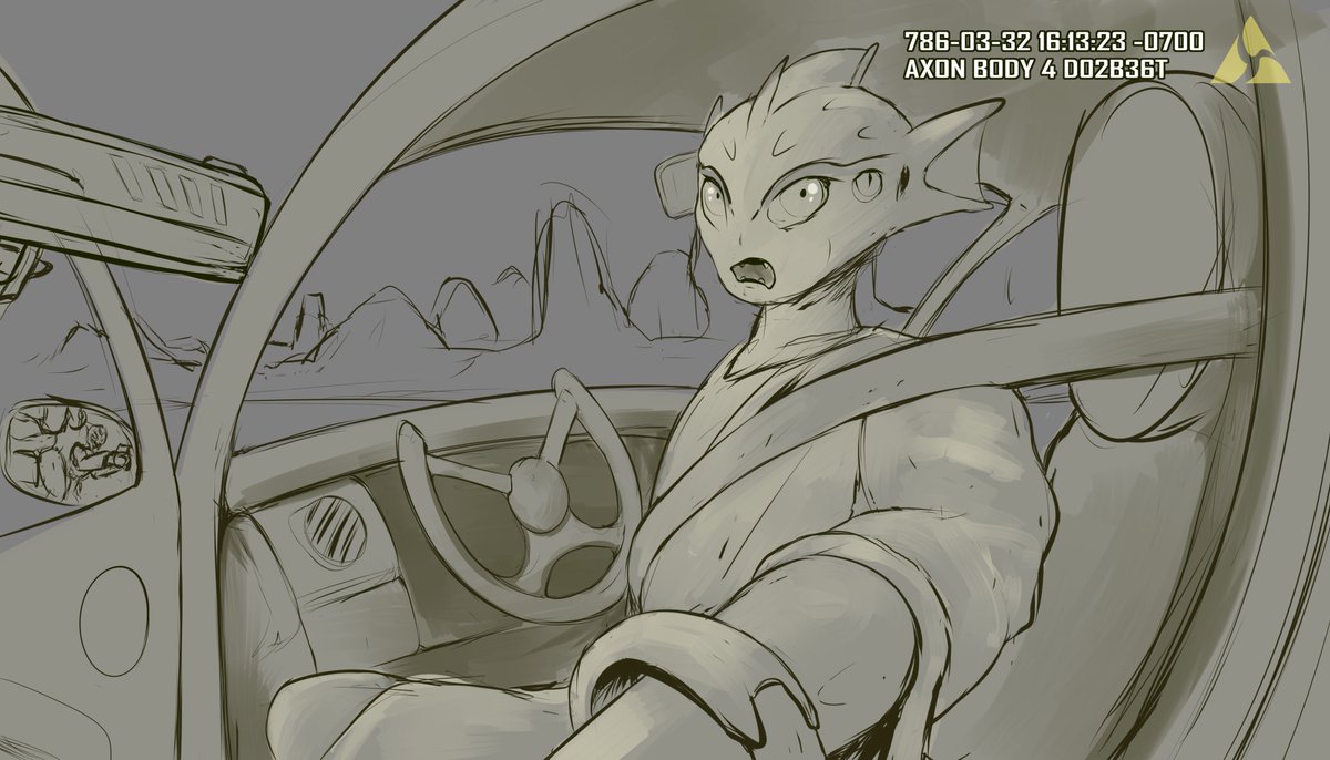 arvamera's tweet photo. 'Sovereign Citizen': "I'm not driving, I'm traveling!"
ASU-MP Officer: "Well you are traveling to jail."

doodled this as a shizpost for giggles. https://t.co/xAavphaLUE