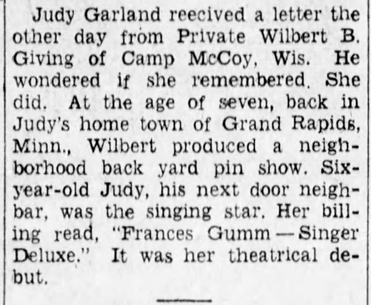 TheJudyRoom's tweet photo. September 20, 1943:  The Hollywood Cavalcade arrived in New Orleans, Louisiana, from their engagement in St. Louis, Missouri, two days prior.  

#judygarland #usotours #hollywoodavalcade #presentinglilymars #thejudyroom https://t.co/S0zV7y7jPR