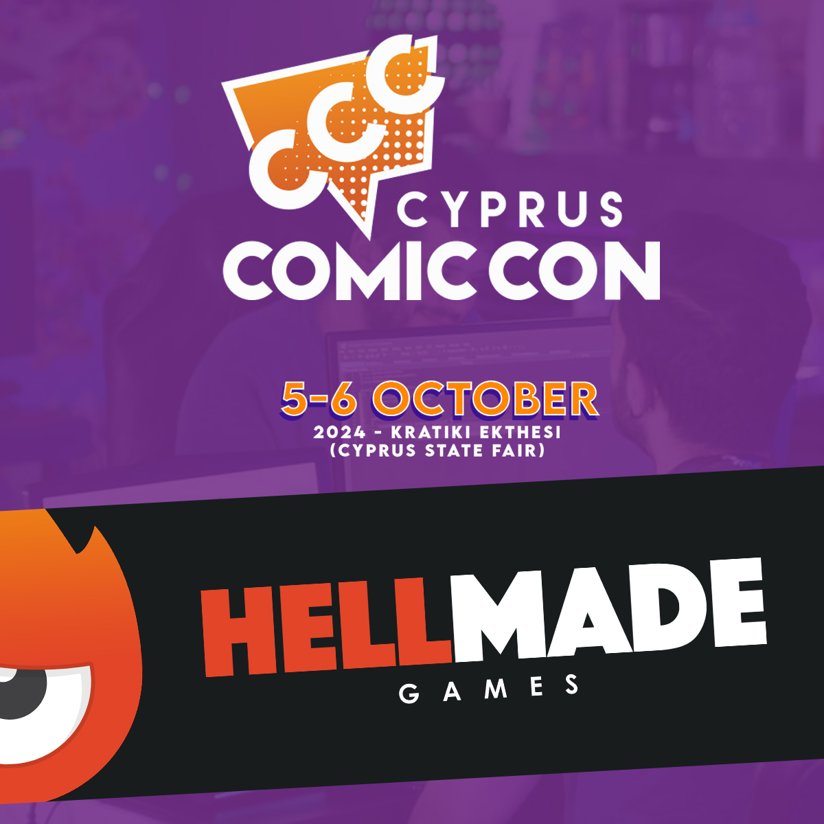 hellmadegames's tweet photo. Guess who’s headed to Comic Con this year?! (Spoiler: It’s us!)🎉👾
We’re beyond excited to see you there! Get ready for a sneak peek at something brand new 😉

@CyprusComicCon https://t.co/LFdUIg9Nic