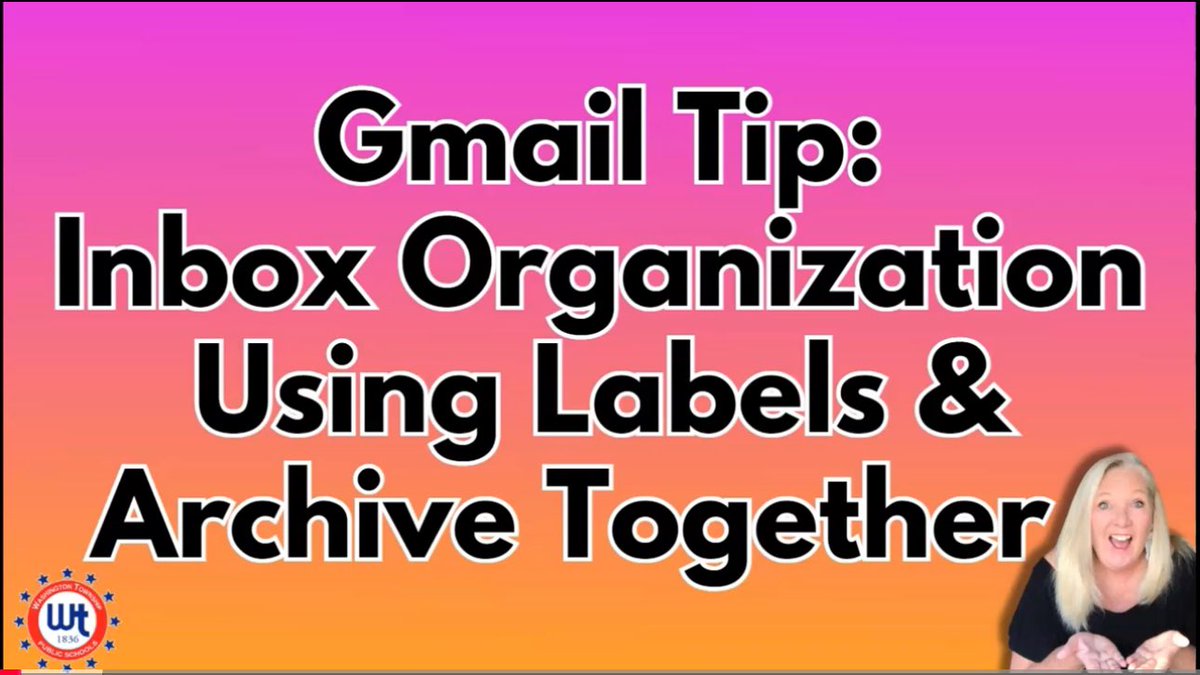 kerszi's tweet image. This is my district’s 1st year with Google, so there’s obviously a lot of learning going on.  When I sat down to work with a staff member today, I learned that she &amp;amp; many others miss the folder system of Microsoft Outlook (all of their folders were migrated over and are now…