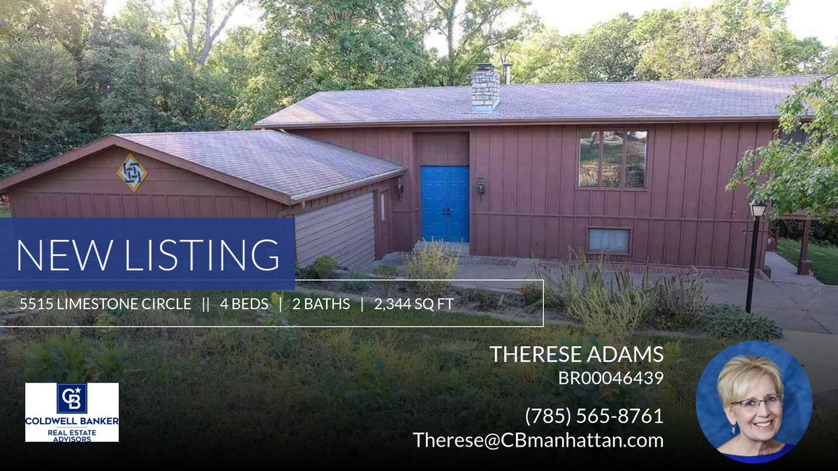 AdamsTherese's tweet photo. 📍 New Listing 📍 Take a look at this fantastic new property that just hit the market located at 5515 Limestone Circle in Manhattan. Reach out here or at (785) 565-8761 for more information

Therese Adams
Coldwell Banker Real Estat... https://t.co/jAXgCGmK5A https://t.co/Pon2lfkp8g